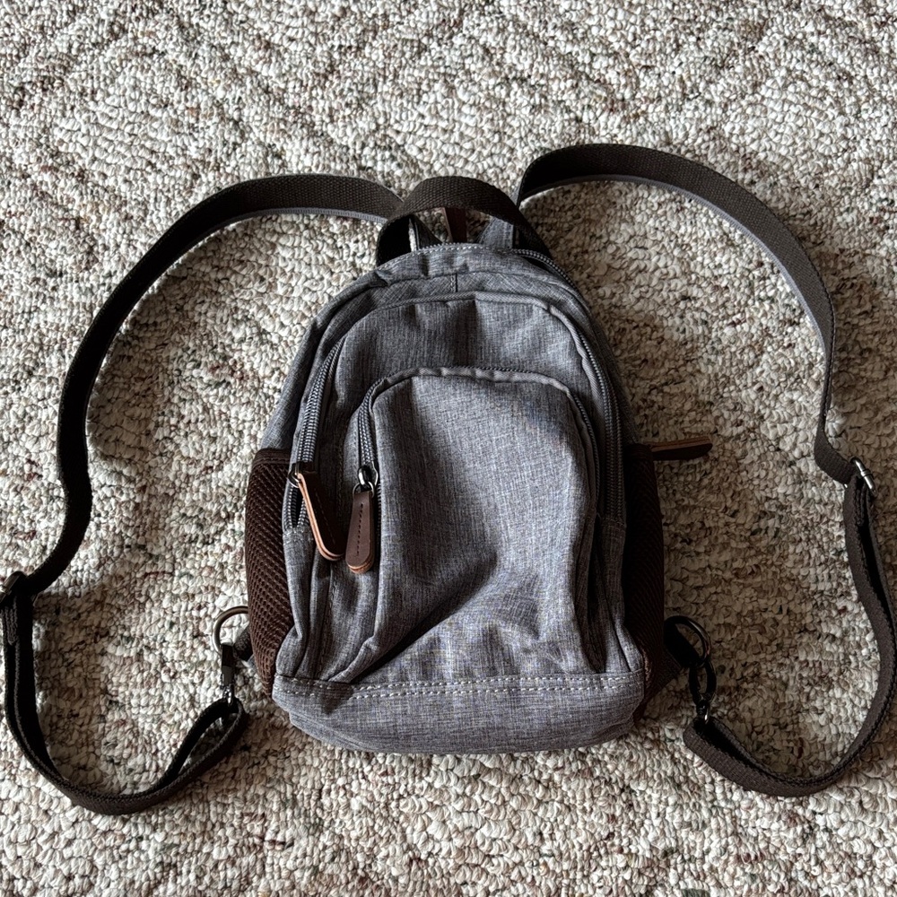Convertible Gray Women's Backpack/Purse